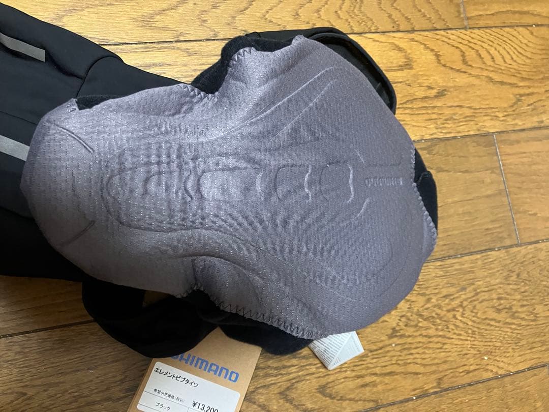 新品　SHIMANO ブラック ビブタイツ M