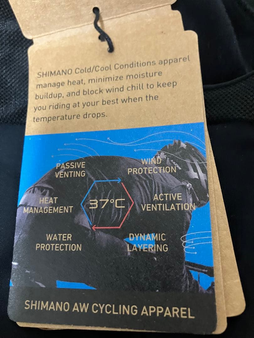 新品　SHIMANO ブラック ビブタイツ M