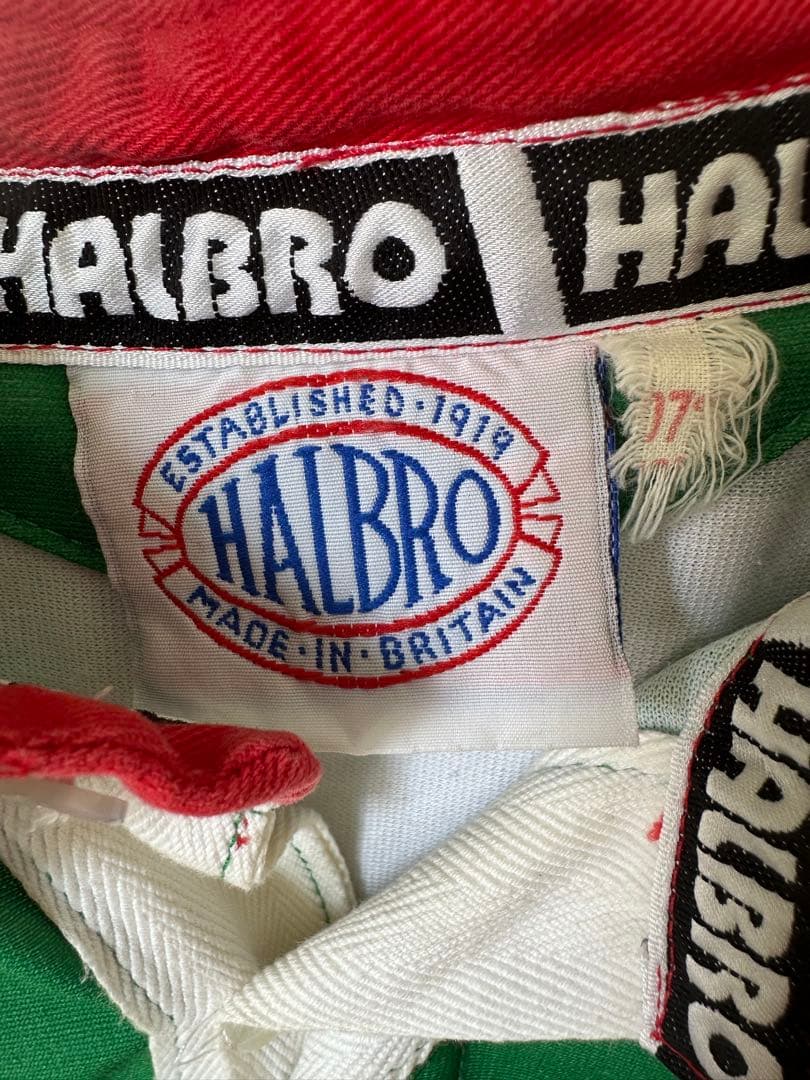 HALBRO ヴィンテージ イングランド製 緑×白×赤 マルチカラー