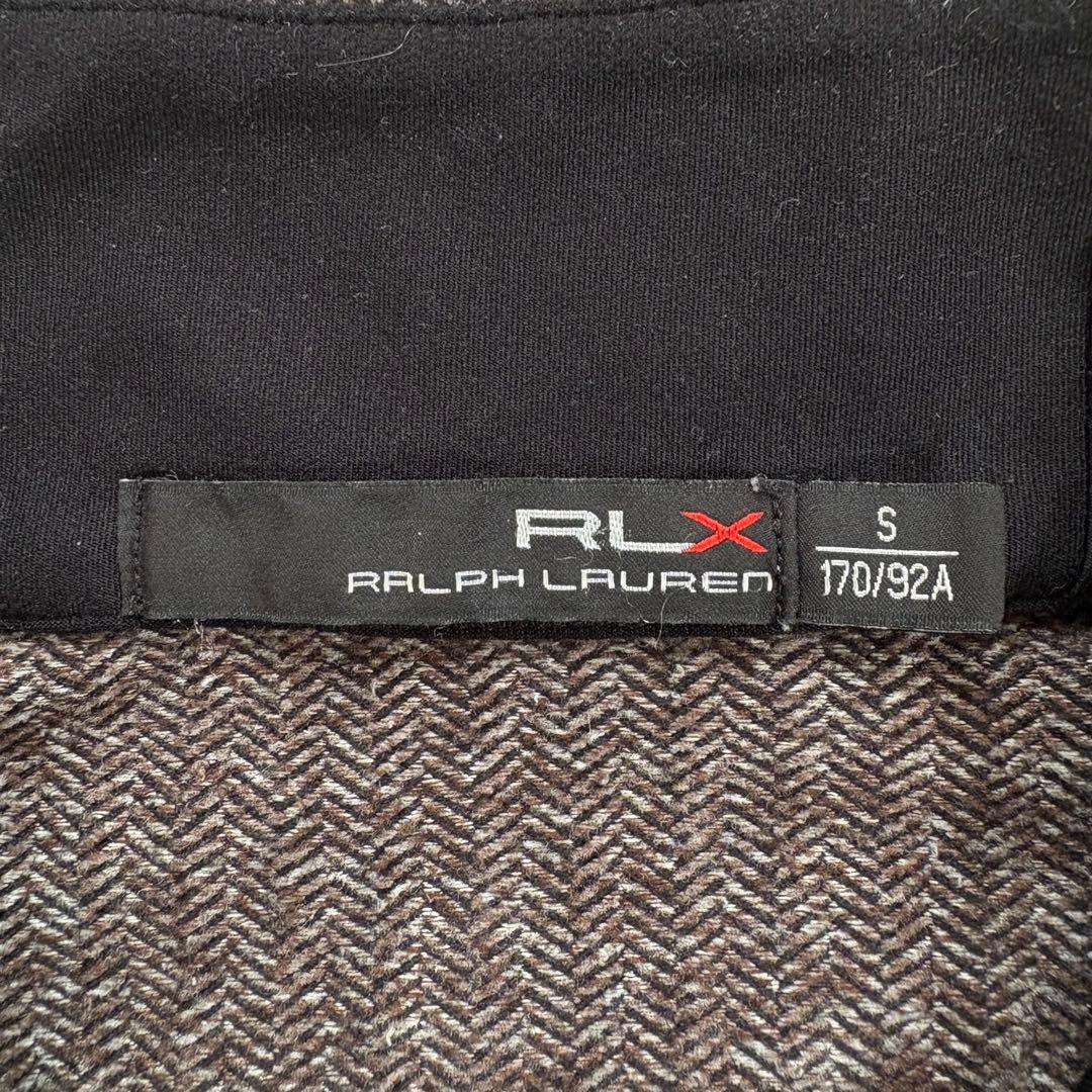 RLX ヘリンボーン素材ハーフジップトップス ラルフローレン