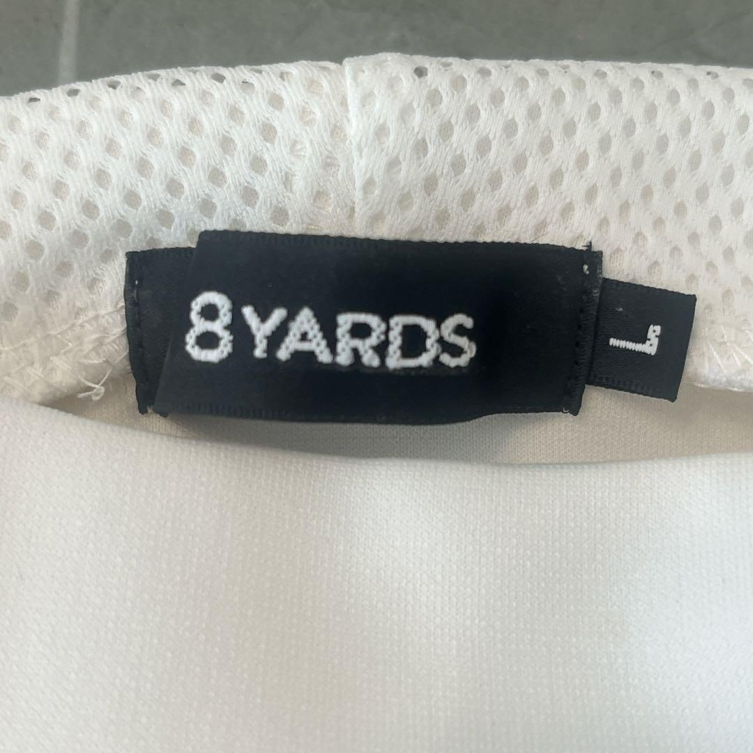 8YARDS ハチヤーズ ノースリーブパーカー ゴルフウェア ホワイト