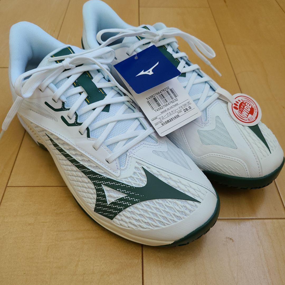 【新品未使用】Mizuno テニスシューズ 28.0cm スーパーワイド