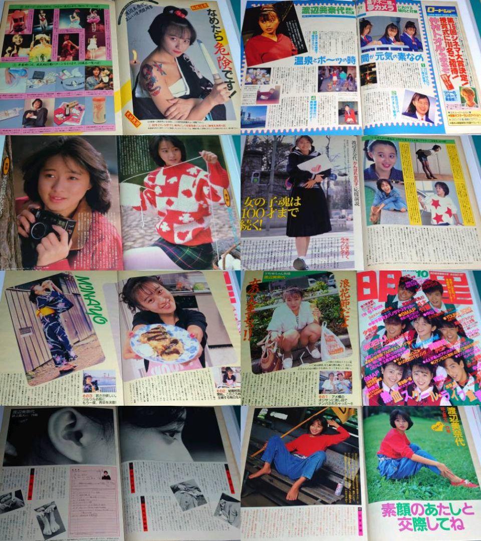 おニャン子クラブ　渡辺美奈代　超大量　240P ファイル　4冊　1986年〜