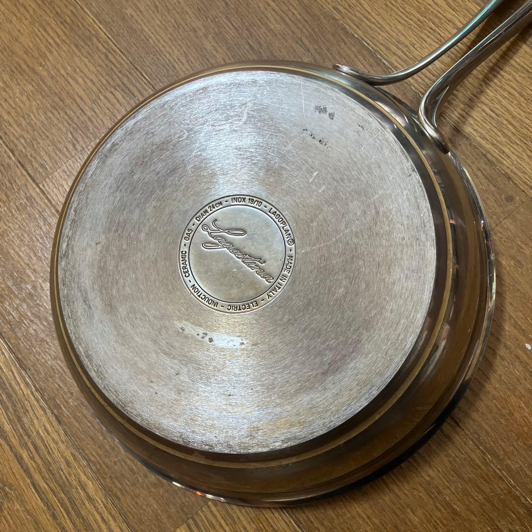 Lagostina ステンレススチール フライパン 25cm 玄