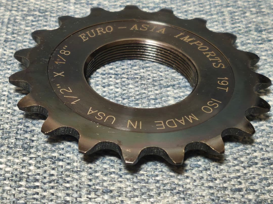 19T コグ 1/2\" x 1/8\" USA製 ユーロアジア