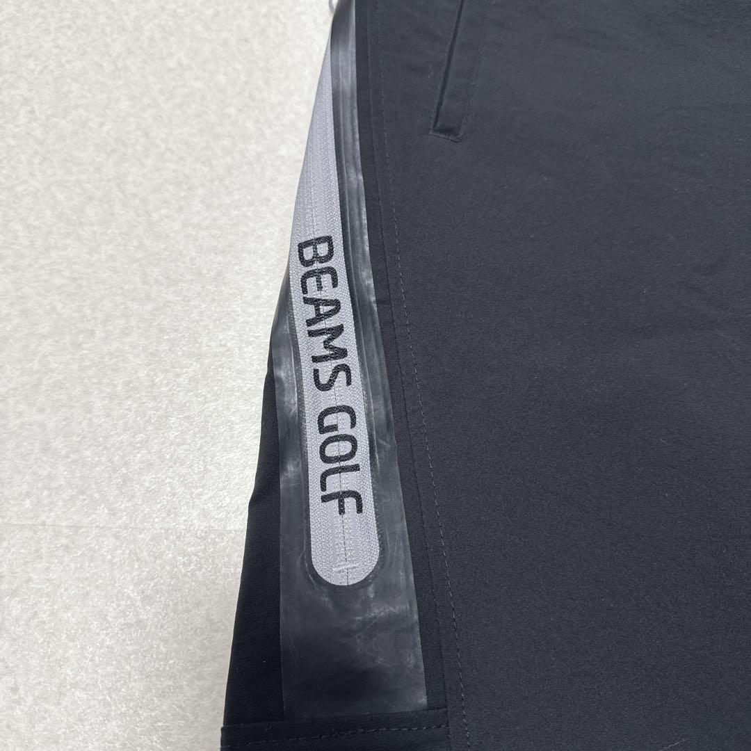 新品タグ⭐️BEAMS GOLF ストレッチパンツ ロゴジップ ブラック S