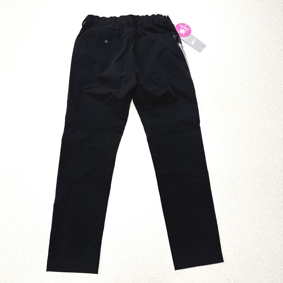 新品タグ⭐️BEAMS GOLF ストレッチパンツ ロゴジップ ブラック S