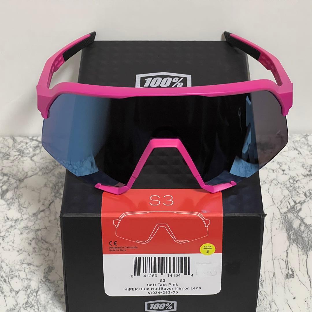 100% ワンハンドレッド サングラス S3 Pink HIPER Blue