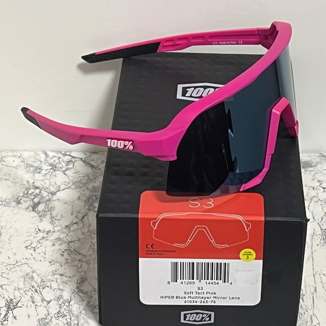 100% ワンハンドレッド サングラス S3 Pink HIPER Blue