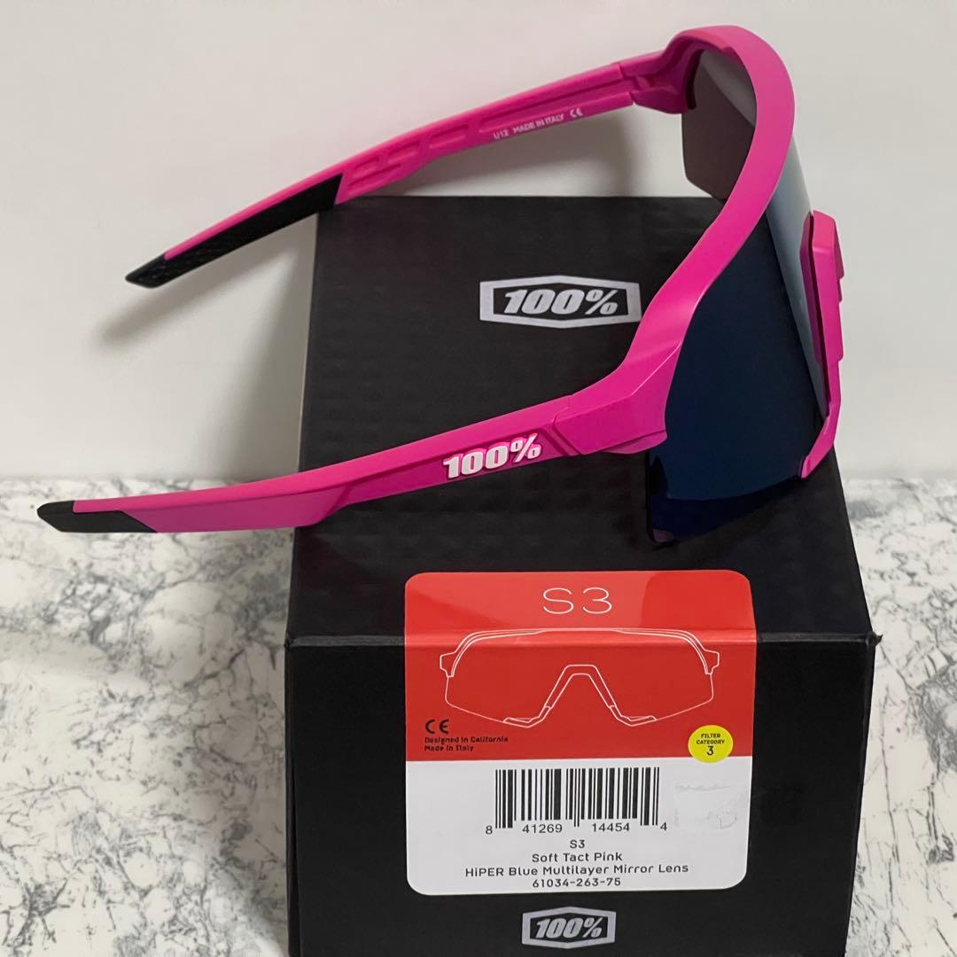 100% ワンハンドレッド サングラス S3 Pink HIPER Blue