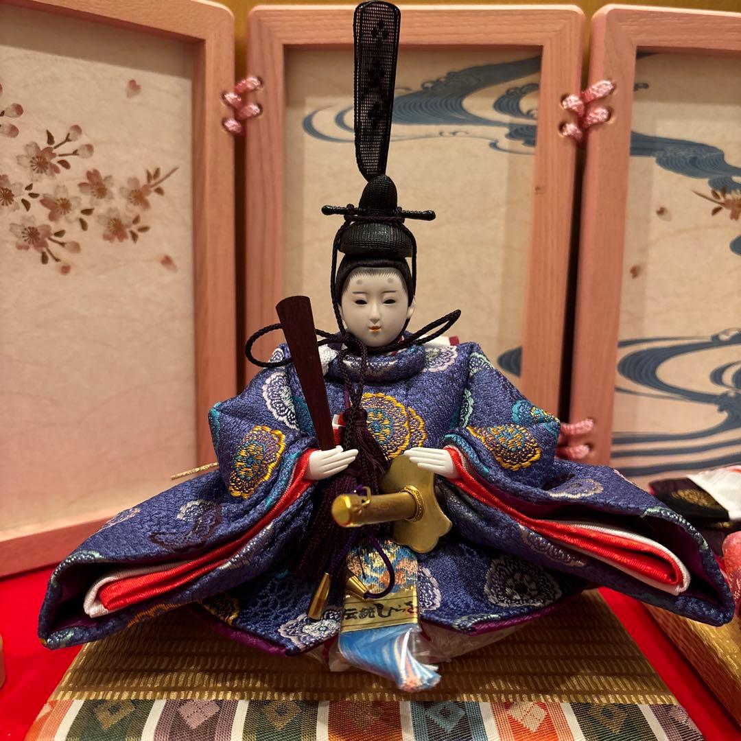 伝統的な雛人形セット　親王飾り