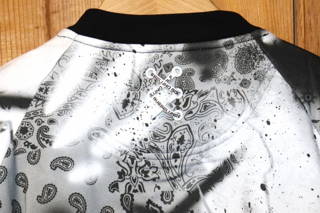 新品 ラッセルノゴルフ クルーネック プルオーバー スプレーペイズリー (5)Ⓗ