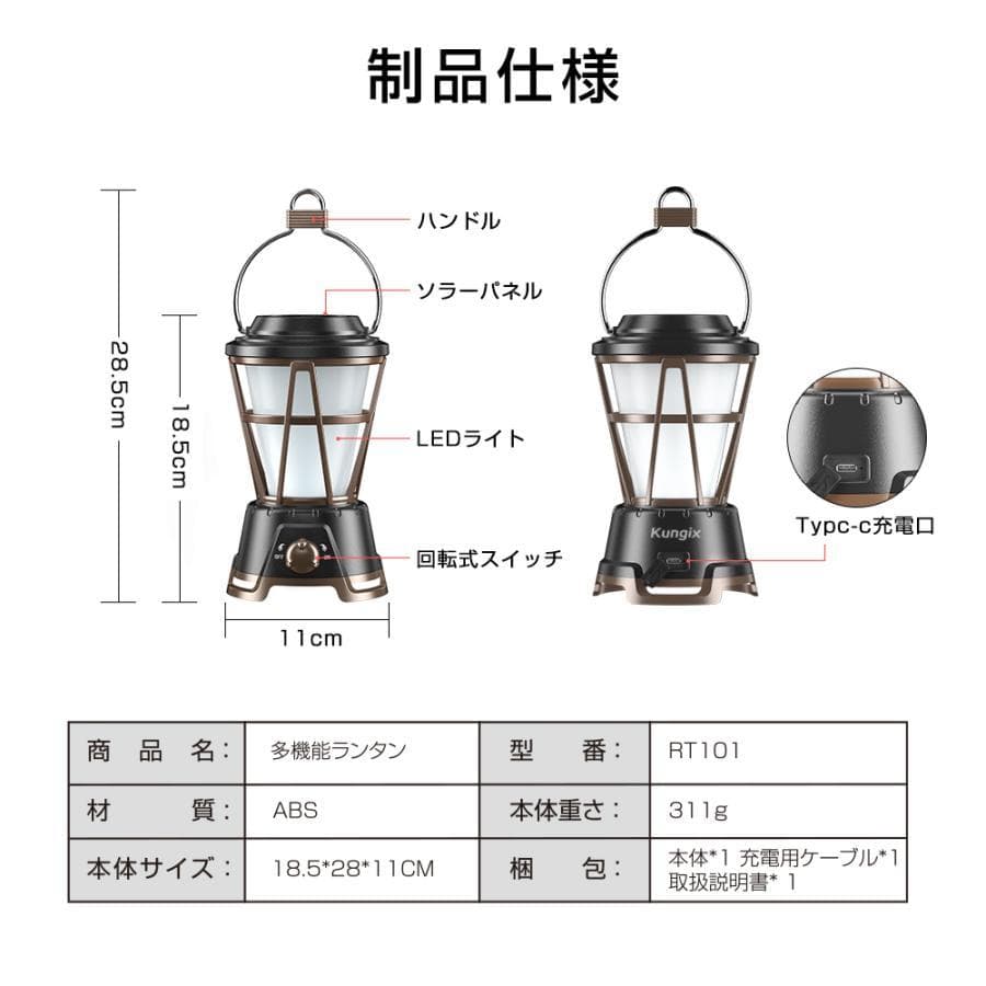 防災用品セット 災害用 停電用 電池式充電式ランタン 作業用 アウトドア 夜釣り