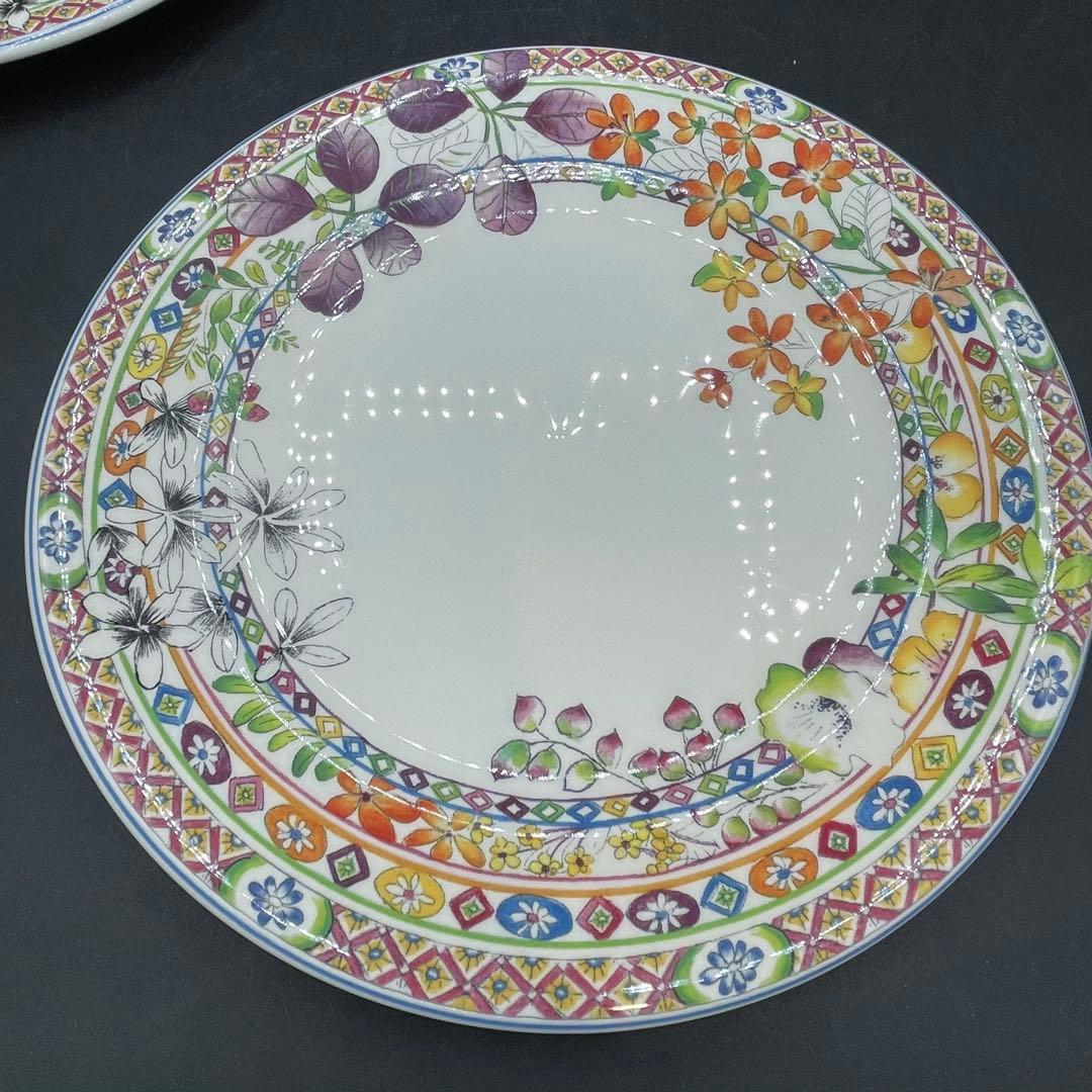美品　ジアン　バカテル　プレート21.8㎝　フランス　ボタニカル　2枚セット