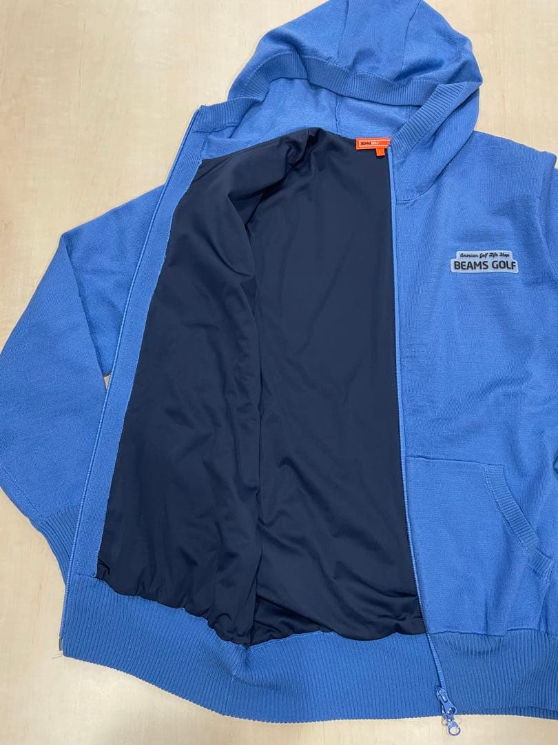 BEAMS GOLF ORANGE LABEL ニット ブルゾンパーカー
