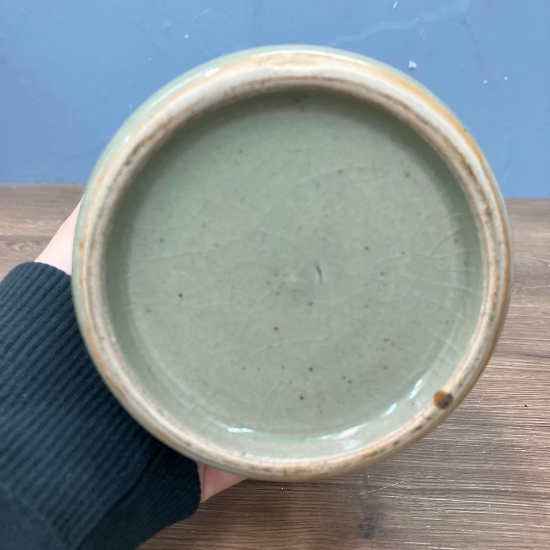D-壁 伝統工芸 大堀相馬焼 徳利 花瓶 走り駒 縁起物 青磁 貫入 花器