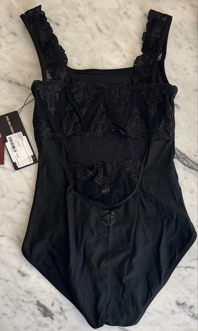 Wear Moi ウェアモア　新品　ブラック レースバック レオタード
