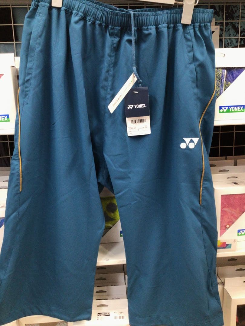 YONEX 限定ユニ七分丈パンツ 60182Y ティールブルー Oサイズ