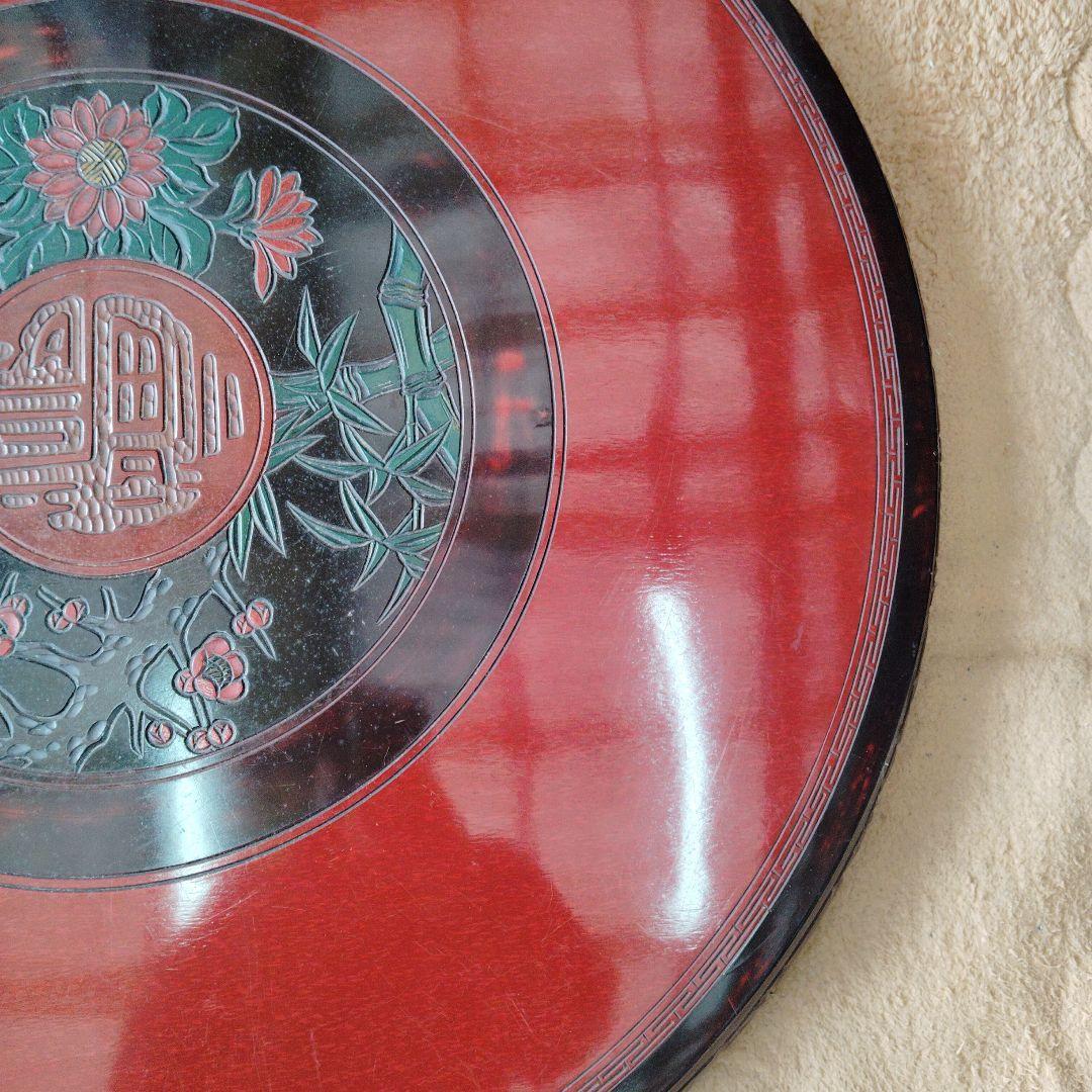中国骨董？ 唐家具 飾彫り 円卓 座卓 ちゃぶ台 センターテーブル 古家具レトロ