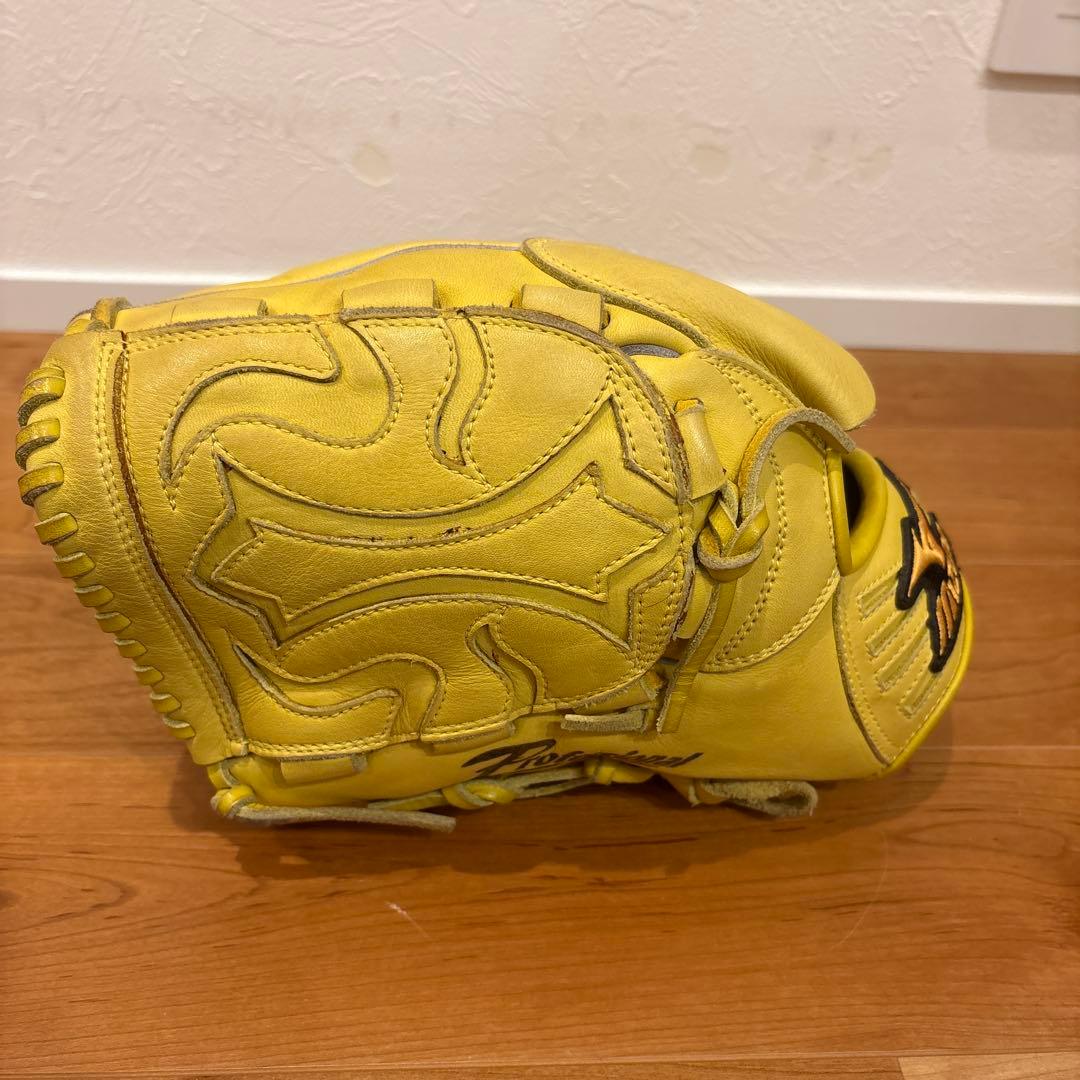 田中将大モデル ミズノ左手用グローブ イエロー