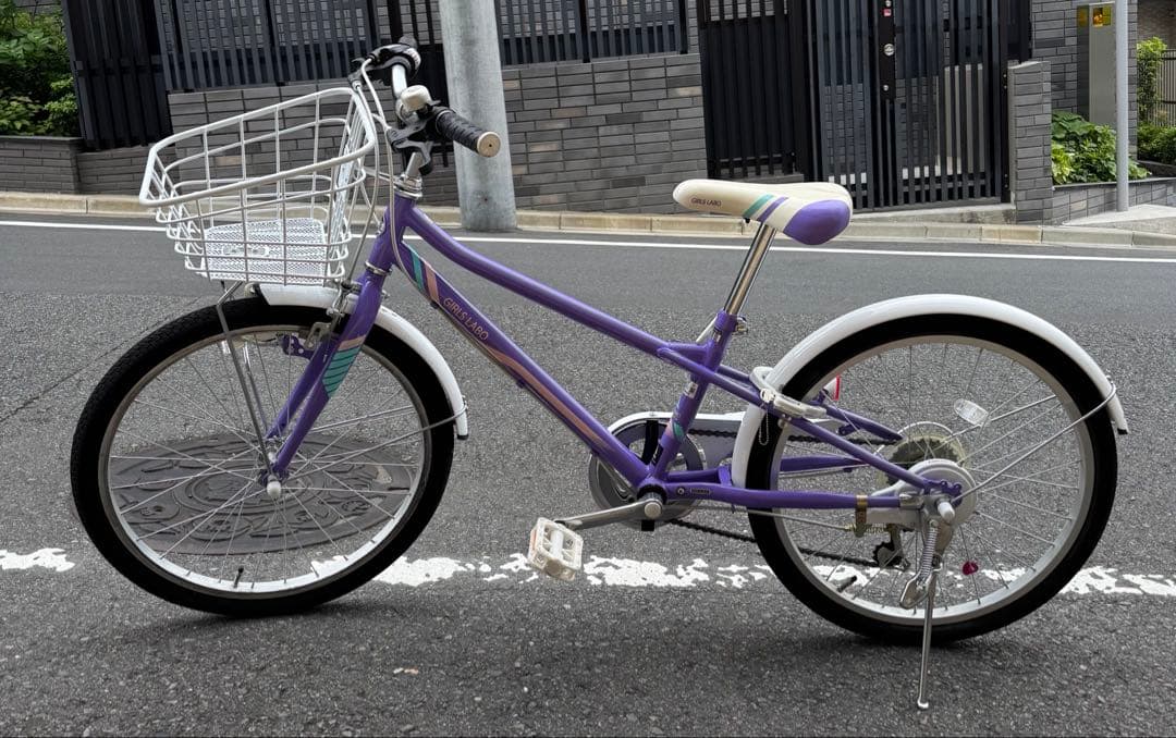 asahi 子供用自転車 GIRLS LABO パープル　変速付22インチサイズ