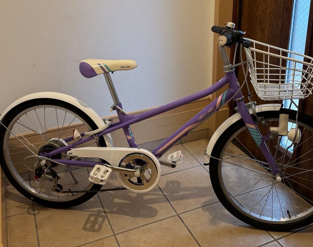 asahi 子供用自転車 GIRLS LABO パープル　変速付22インチサイズ