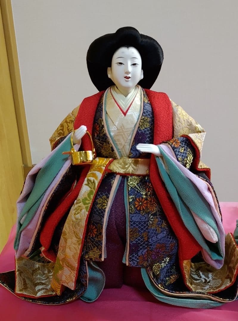 雛人形 三人官女 台座付き
