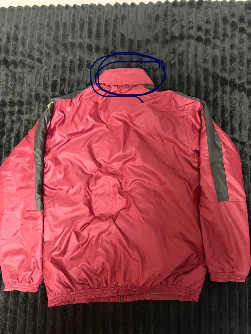PUMA ピステ セット Lサイズ 赤黒 ウォーマー 上下セット