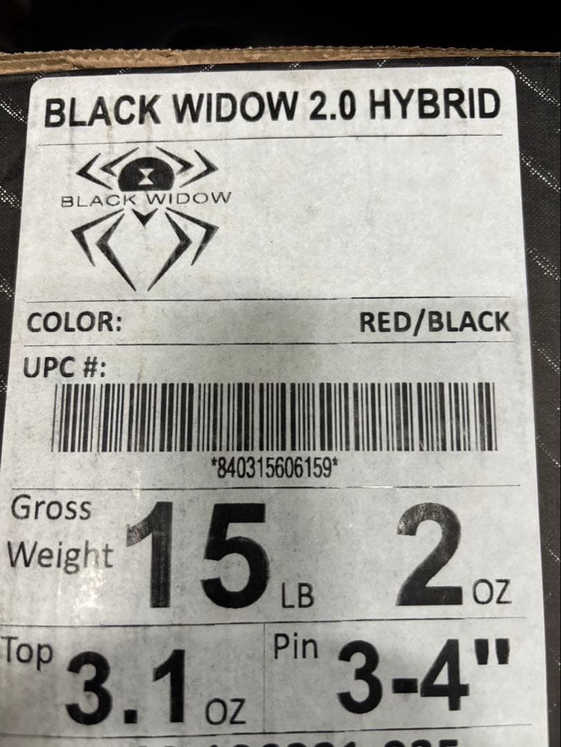 【新品15P】ブラックウィドー2.0ハイブリット