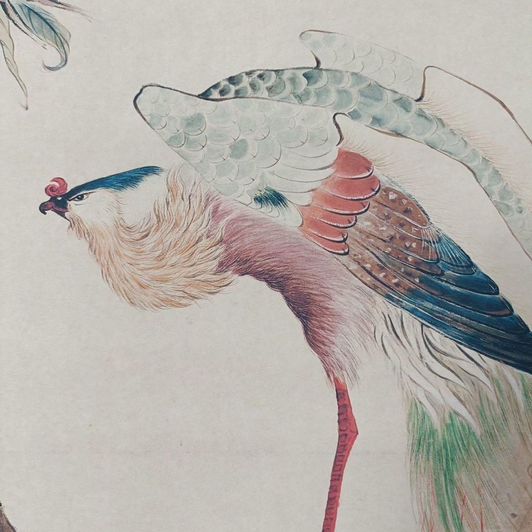 唐寅 仙寿图 中国画 掛け軸 水墨画 和室 玄関 茶室 壁掛け 美術品