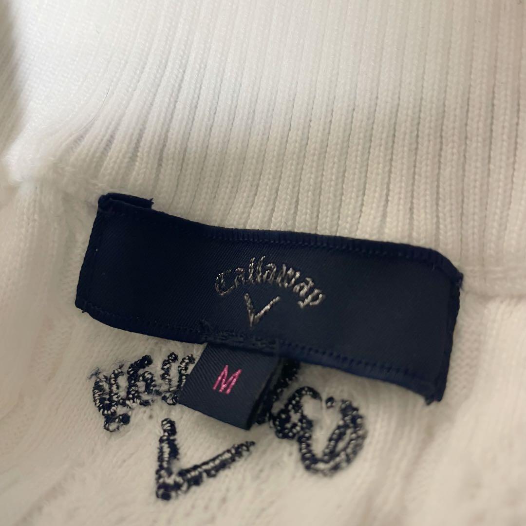 美品　Callaway キャロウェイ ケーブル編みニットベスト ゴルフウェア