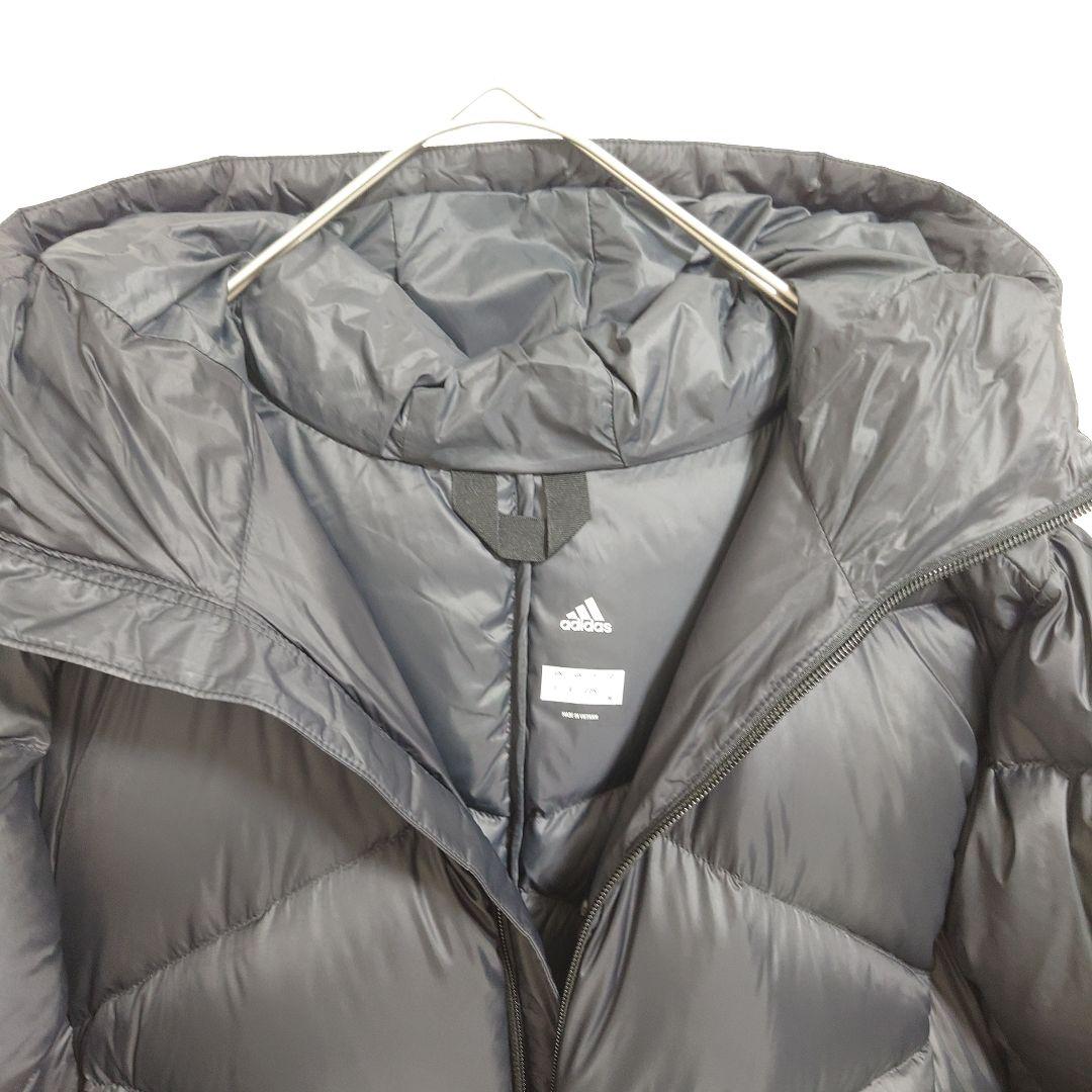 【美品】adidas アディダス ダウンベンチコート レディース　M　ブラック
