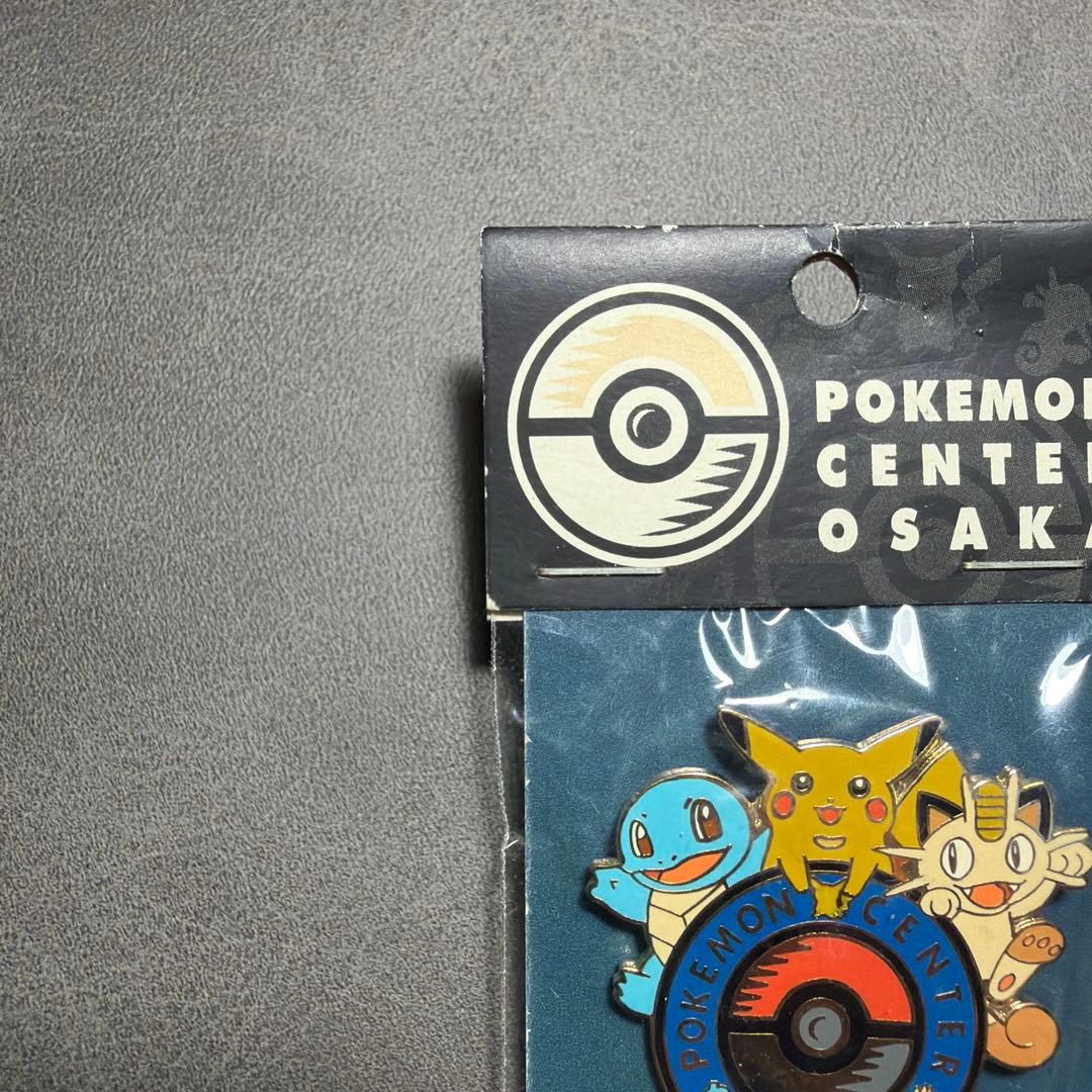 新品未開封　ポケモンセンター　オーサカ　1998 ニャース　ピンバッジ　ロゴ