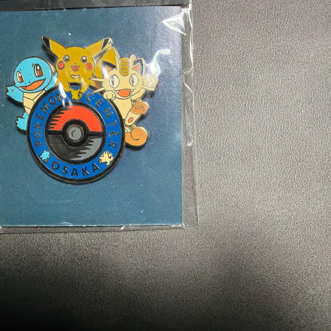新品未開封　ポケモンセンター　オーサカ　1998 ニャース　ピンバッジ　ロゴ