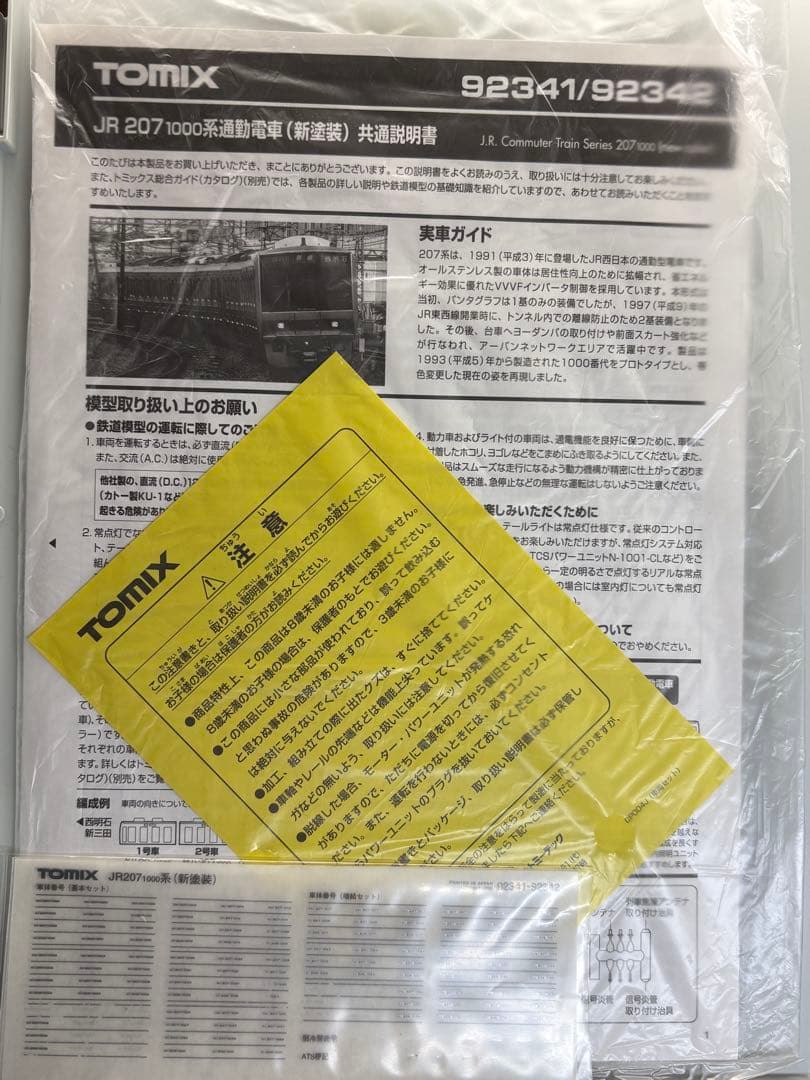 TOMIX Nゲージ JR207系 1000番台（新塗装）7両セット※訳あり品