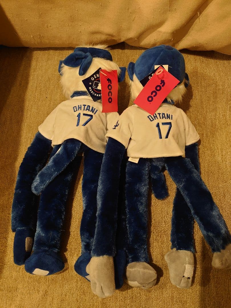 FOCO 大谷 ドジャース ラリーモンキー ハチマキと帽子 新品 未使用 ２体