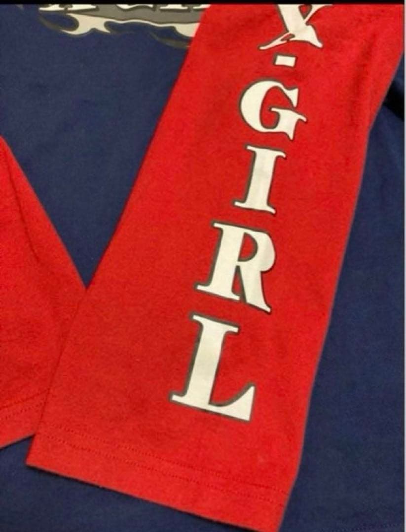 【完売品】あいみょん着用X-girl ロンT長袖リンガーTシャツビッグシルエット