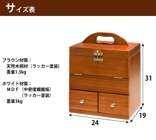 【え、便利】三面鏡付き　コスメボックス