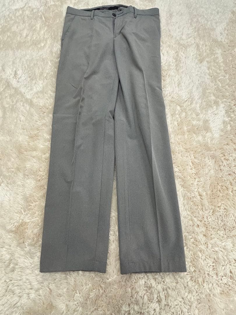 美品　デサントゴルフ　ストレッチパンツ　グレー　Lサイズ
