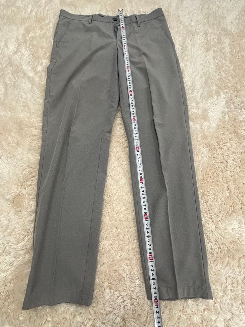 美品　デサントゴルフ　ストレッチパンツ　グレー　Lサイズ