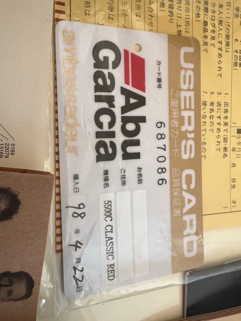 【未使用】アブガルシア アンバサダー 5500 C クラシック レッド