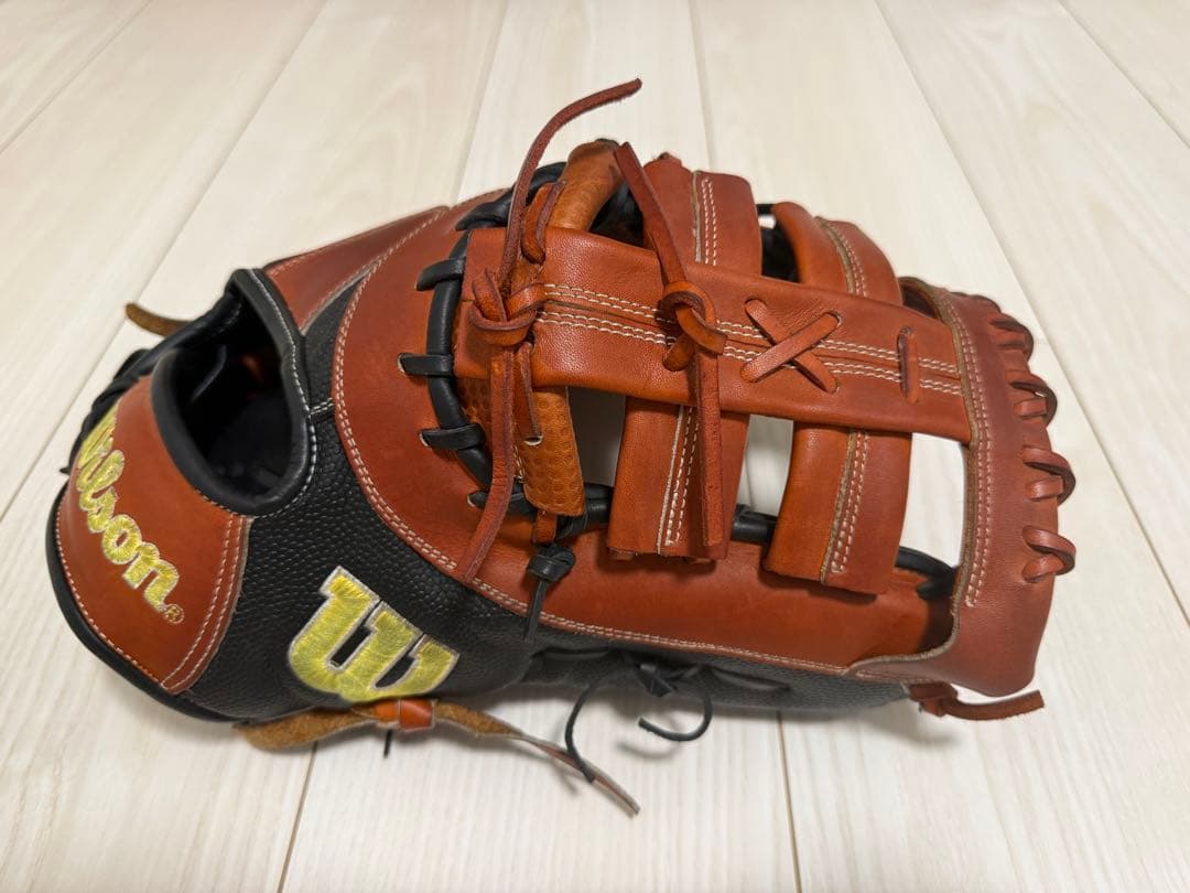 Wilson A2000 硬式、軟式兼用　ファーストミッド　黒/茶
