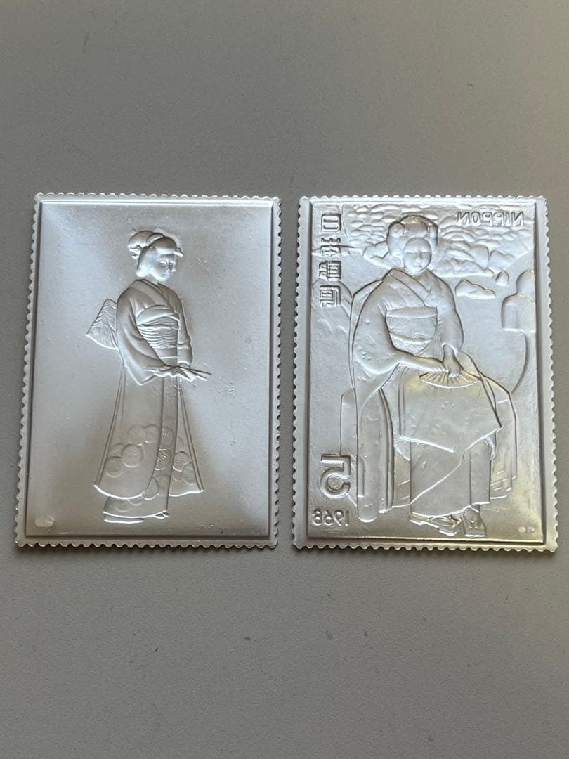 松本徽章工業　純銀プルーフ2枚セット　14.7g