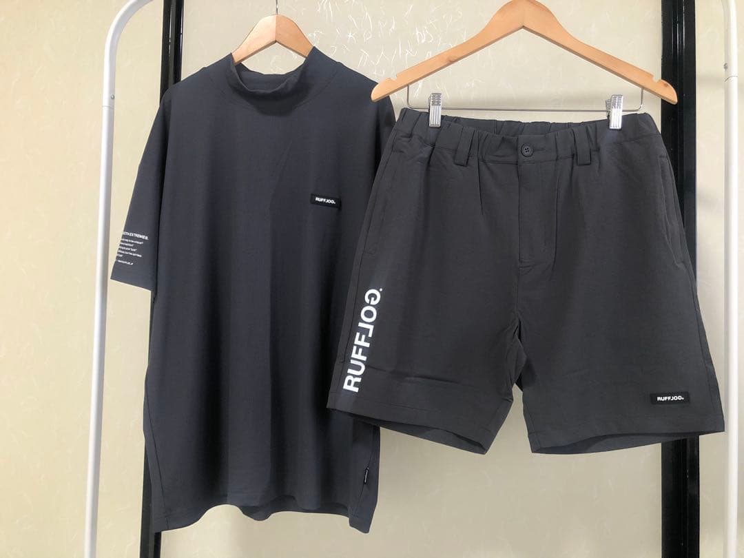 RUFFLOG モックネックシャツ＆ショートパンツセット　サイズXL