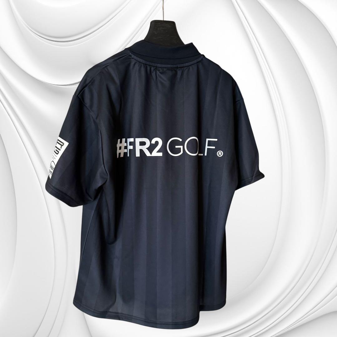 #FR2ゴルフムーンショットストライプスキッパーポロシャツサイズ2XL未使用品