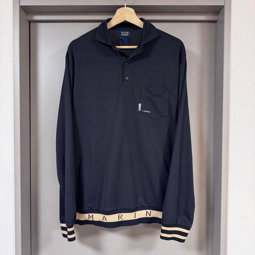 新品 muta MARINE GOLF レイヤードブルゾンとヘムリブ ポロシャツ