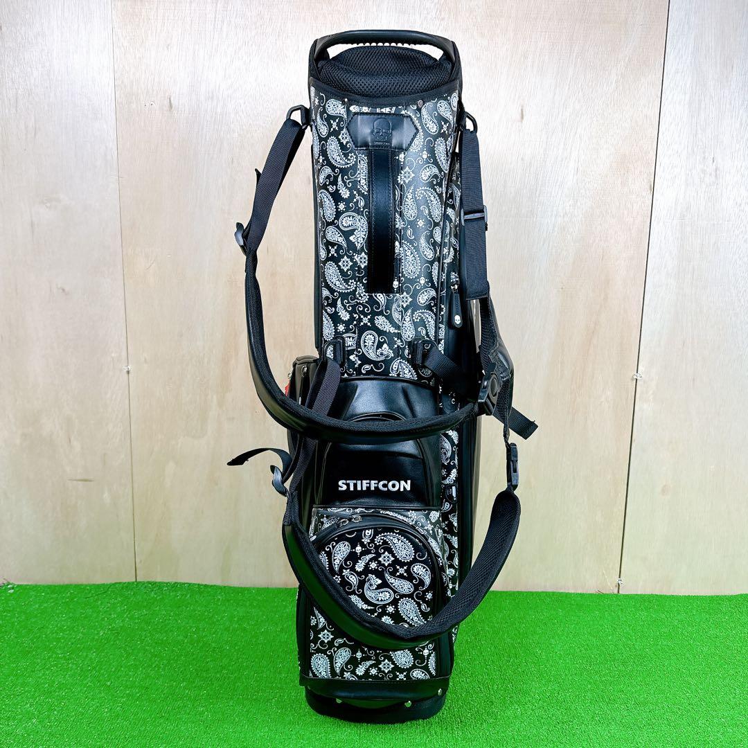 新品未使用 STIFFCON ペイズリー キャディバッグ スタンド式