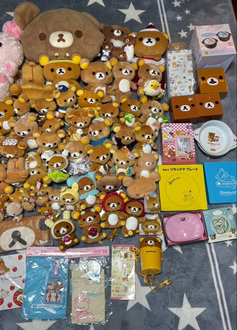 リラックマ　チャイロイコグマ　ぬいぐるみ　マスコット　小物　皿　まとめ売り