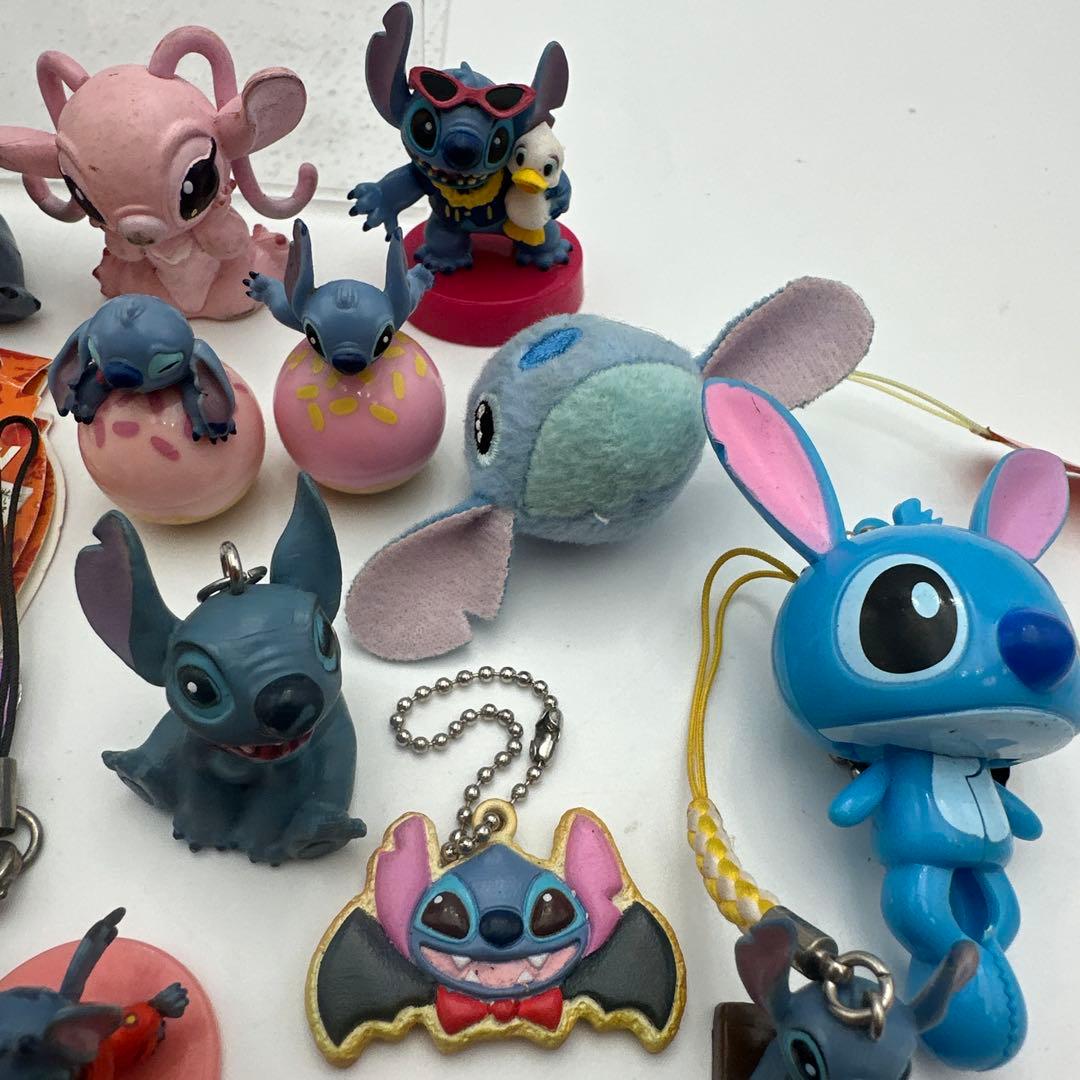 スティッチ ミニフィギュアとストラップ　セット まとめ売り
