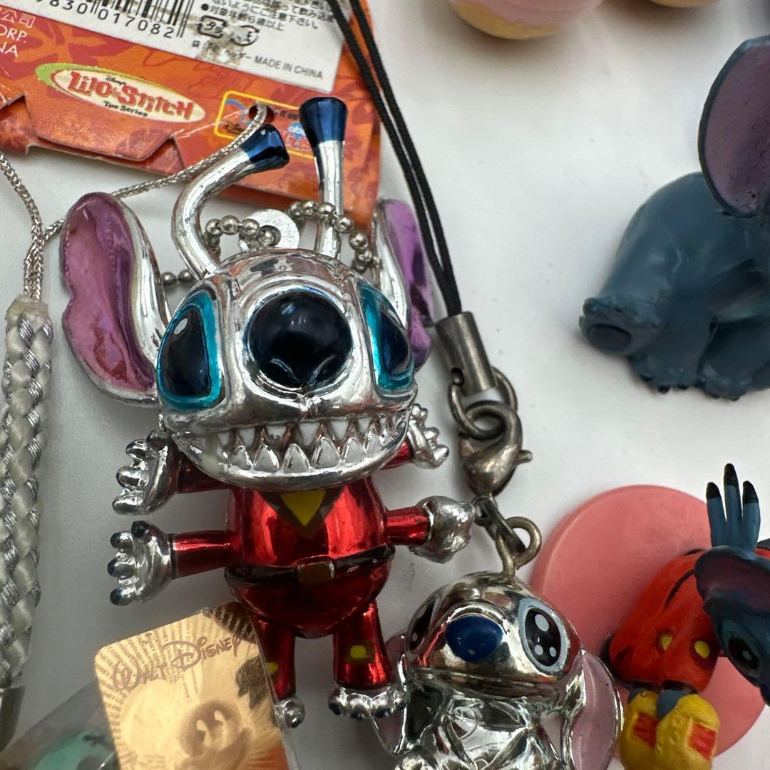 スティッチ ミニフィギュアとストラップ　セット まとめ売り